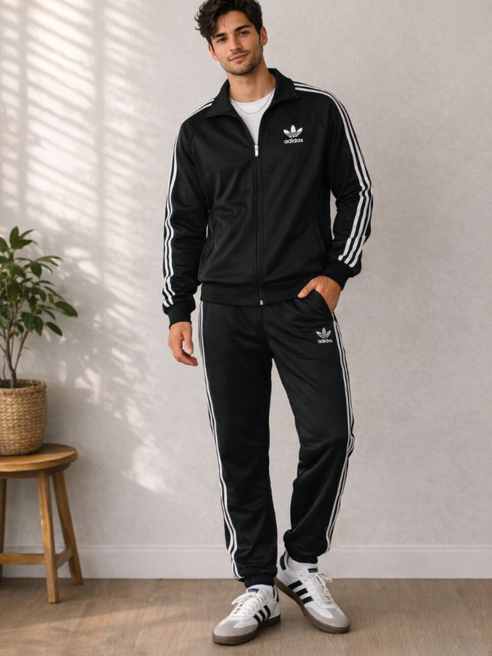 NWT Adidas Samba OG White Black Sneakers - Picture 6 of 6